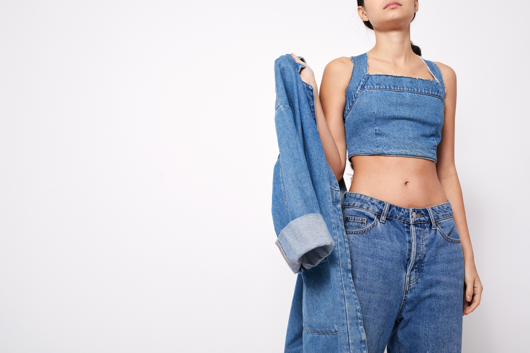 Woman Wearing Denim